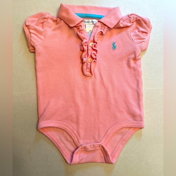 Ralph Lauren Baby Girl's Pink Layette 6 Months Perfect Condition Logo - Picture 1 of 5